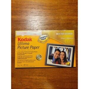 Kodak Picture Photo Paper 5 Sheets 4x6 UPP-3-A New Sealed Inkjet NOS Sample
